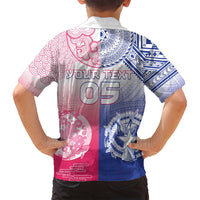 Custom Northern Mariana Islands And Japan Together Family Matching Off Shoulder Short Dress and Hawaiian Shirt