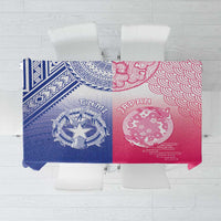 Northern Mariana Islands And Japan Together Tablecloth