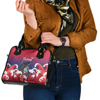 Guam Blue Marlin Fishing Shoulder Handbag Polynesian Style LT05 - Polynesian Pride