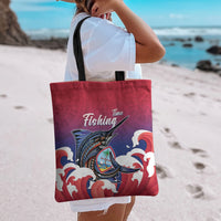 Guam Blue Marlin Fishing Tote Bag Polynesian Style LT05 - Polynesian Pride