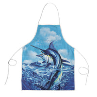 Hawaii Blue Marlin Fishing Apron LT05 Blue - Polynesian Pride