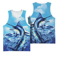 Hawaii Blue Marlin Fishing Basketball Jersey LT05 - Polynesian Pride