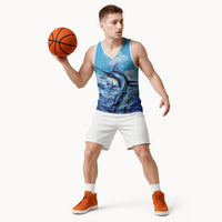 Hawaii Blue Marlin Fishing Basketball Jersey LT05 - Polynesian Pride