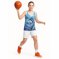 Hawaii Blue Marlin Fishing Basketball Jersey LT05 - Polynesian Pride