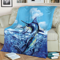 Hawaii Blue Marlin Fishing Blanket LT05 - Polynesian Pride