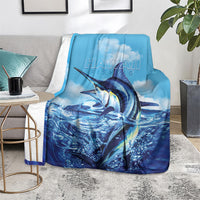 Hawaii Blue Marlin Fishing Blanket LT05 - Polynesian Pride