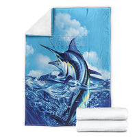 Hawaii Blue Marlin Fishing Blanket LT05 - Polynesian Pride