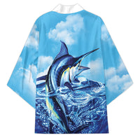 Hawaii Blue Marlin Fishing Kimono LT05 - Polynesian Pride