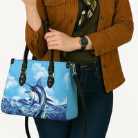 Hawaii Blue Marlin Fishing Leather Bag