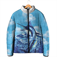 Hawaii Blue Marlin Fishing Padded Jacket LT05 - Polynesian Pride