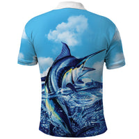 Hawaii Blue Marlin Fishing Polo Shirt LT05 - Polynesian Pride