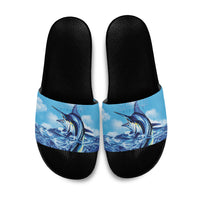 Hawaii Blue Marlin Fishing Slide Sandals