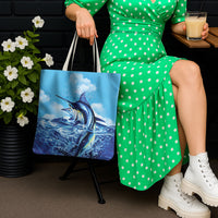 Hawaii Blue Marlin Fishing Tote Bag