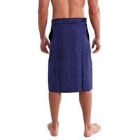 Personalised New Zealand Aotearoa Lavalava Blue Marlin Fishing Maori Pattern LT05 - Polynesian Pride
