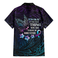 Polynesia Suicide Prevention Awareness Family Matching Mermaid Dress and Hawaiian Shirt Keep Going The World Needs You