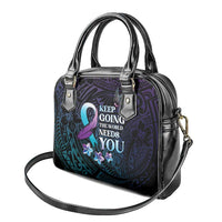 Polynesia Suicide Prevention Awareness Shoulder Handbag Keep Going The World Needs You