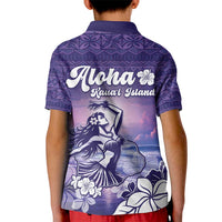 Aloha Hawaii Kauai Island Kid Polo Shirt Hula Till You Drop