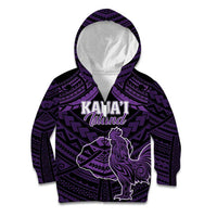 Personalised Hawaii Kauai Island Kid Hoodie Rooster Tribal Tattoo Simple Style