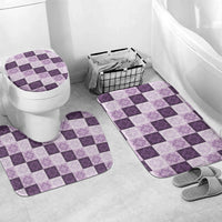 Lavender Manta Ray Hawaiian Quilt Motif Bathroom Set