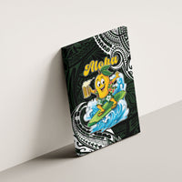 Aloha Hawaii Mango Surfing Canvas Wall Art Polynesian Style