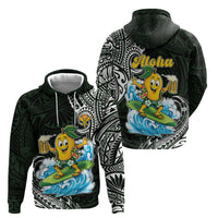 Aloha Hawaii Mango Surfing Hoodie Polynesian Style