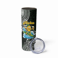 Aloha Hawaii Mango Surfing Skinny Tumbler Polynesian Style