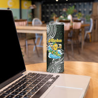 Aloha Hawaii Mango Surfing Skinny Tumbler Polynesian Style