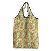 Vintage Hawaii Mango Grocery Bag Yellow Green Hawaiian Palaka