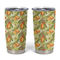 Vintage Hawaii Mango Tumbler Cup Yellow Green Hawaiian Palaka