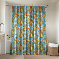 Vintage Hawaii Mango Bathroom Set Blue Hawaiian Palaka