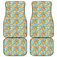 Vintage Hawaii Mango Car Mats Blue Hawaiian Palaka