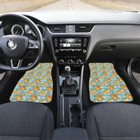 Vintage Hawaii Mango Car Mats Blue Hawaiian Palaka