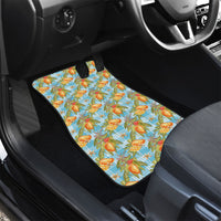 Vintage Hawaii Mango Car Mats Blue Hawaiian Palaka