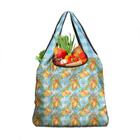 Vintage Hawaii Mango Grocery Bag Blue Hawaiian Palaka