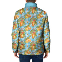 Vintage Hawaii Mango Padded Jacket Blue Hawaiian Palaka