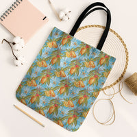 Vintage Hawaii Mango Tote Bag Blue Hawaiian Palaka