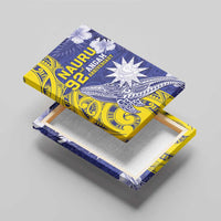 Nauru 92nd Anniversary Of Angam Canvas Wall Art Polynesian Whale Pattern