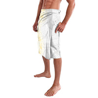 Niue White Sunday Lavalava Niuean Hiapo With Puakenikeni Lei