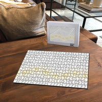 Niue White Sunday Puzzle Niuean Hiapo With Puakenikeni Lei