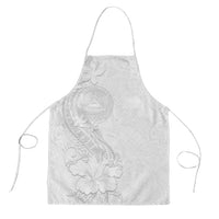 American Samoa White Sunday Apron Polynesian Pattern With Tropical Flowers