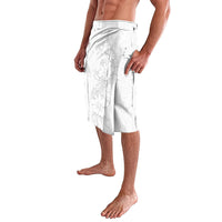 American Samoa White Sunday Lavalava Polynesian Pattern With Tropical Flowers