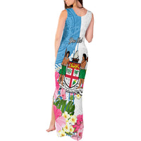 Personalized Fiji Day Tank Maxi Dress Tanoa Hibiscus Fijian Tapa Masi Pattern LT05 - Polynesian Pride