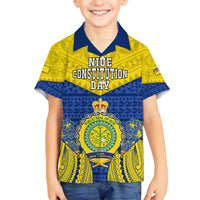 niue-constitution-day-kid-hawaiian-shirt-coat-of-arms-niuean-hiapo-pattern