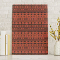 Polynesian Princess Inspired Tapa Pattern Canvas Wall Art LT05 Without Frame Red - Polynesian Pride