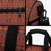 Polynesian Princess Inspired Tapa Pattern Duffle Bag