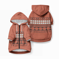 Polynesian Princess Inspired Tapa Pattern Pet Hoodie