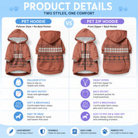 Polynesian Princess Inspired Tapa Pattern Pet Hoodie