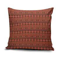 Polynesian Princess Inspired Tapa Pattern Pillow Cover