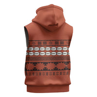 Polynesian Princess Inspired Tapa Pattern Sleeveless Hoodie