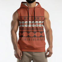 Polynesian Princess Inspired Tapa Pattern Sleeveless Hoodie